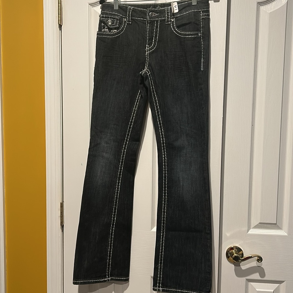 Cartise Jeans Size 4 with white stitch